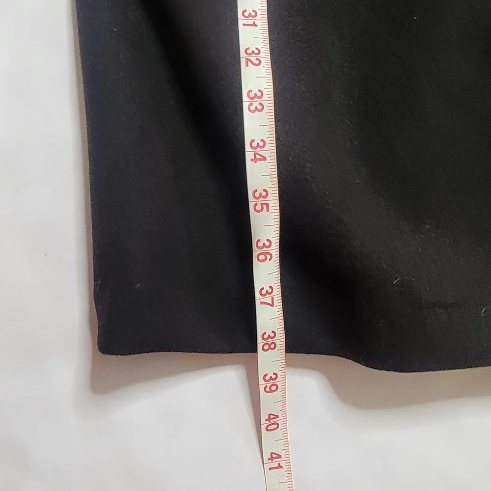 ZARA Black Long Open Front Coat Minimalist Tailored Jacket Size M - Picture 7 of 9
